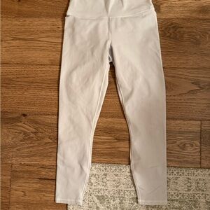 Fabletics Powerhold High Waisted White Leggings women’s small 7/8